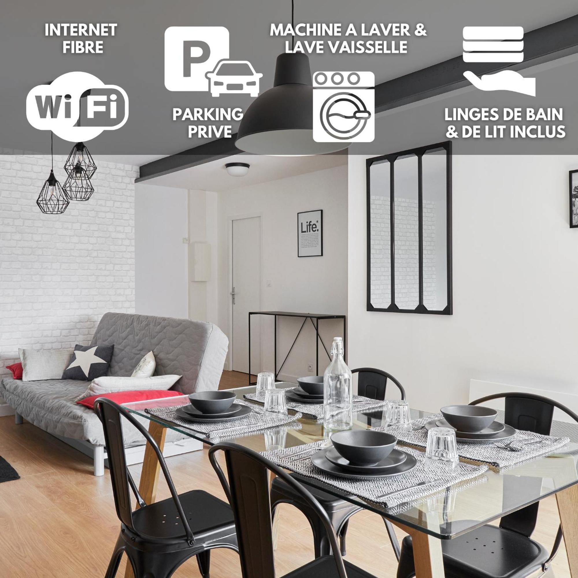 شقة New-York New-York : Fibre Wifi/Linge/Parking شاتوبرييّا المظهر الخارجي الصورة